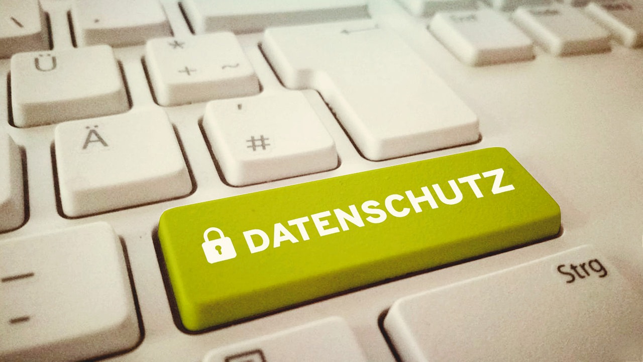 Symbolbild des Datenschutzes auf einer Tastatur