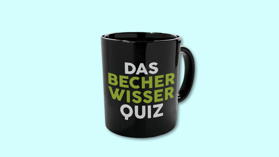 Bremen-Eins-Mottobecher "Das Becherwisserquiz""