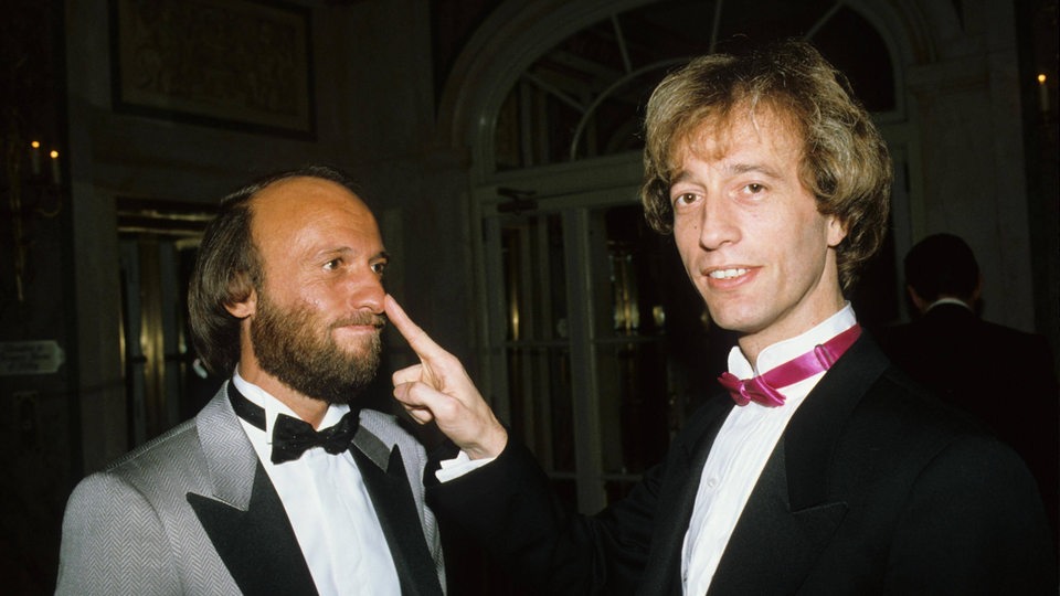 Robin Gibb mit Maurice Gibb