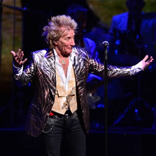 Rod Stewart auf der Bühne in Florida 2013